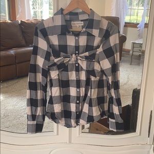 Mara Hoffman Anthropologie tie front button down